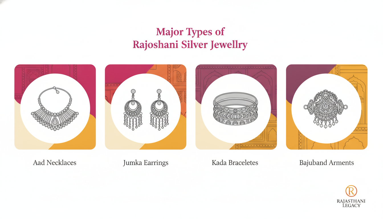 The Major Types of Rajasthani Silver Jewelry You Should Know illustration